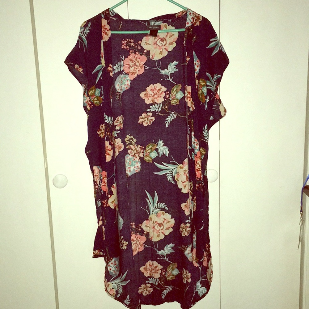 sleeveless Kimono cardigan